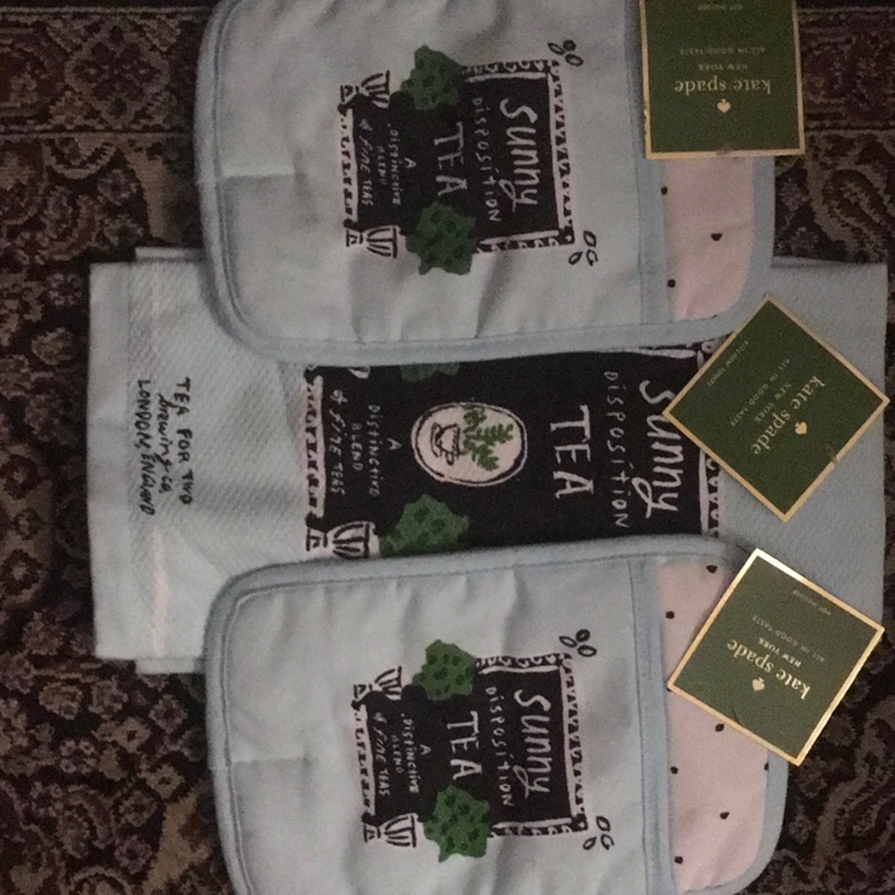 Kate spade Kitchen Set New - tea themed